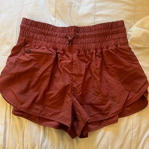 Old navy rust high waist split side shorts
